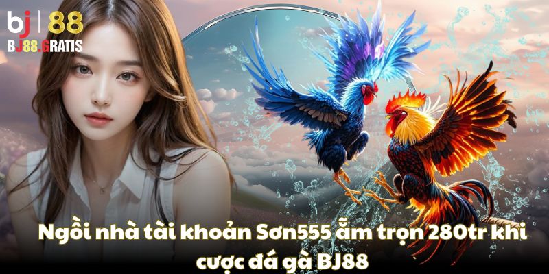 Ngồi nhà tài khoản Sơn555 ẵm trọn 280tr khi cược đá gà BJ88 1 Ngồi nhà tài khoản Sơn555 ẵm trọn 280tr khi cược đá gà BJ88