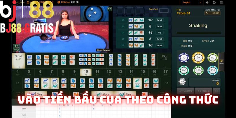 Vào tiền Bầu Cua BJ88 theo công thức khoa học